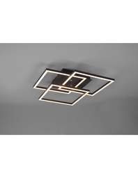 [SA-TRIOR62883132] Plafoniera 3 Quadrati Orientabili LED Dimmer Nero